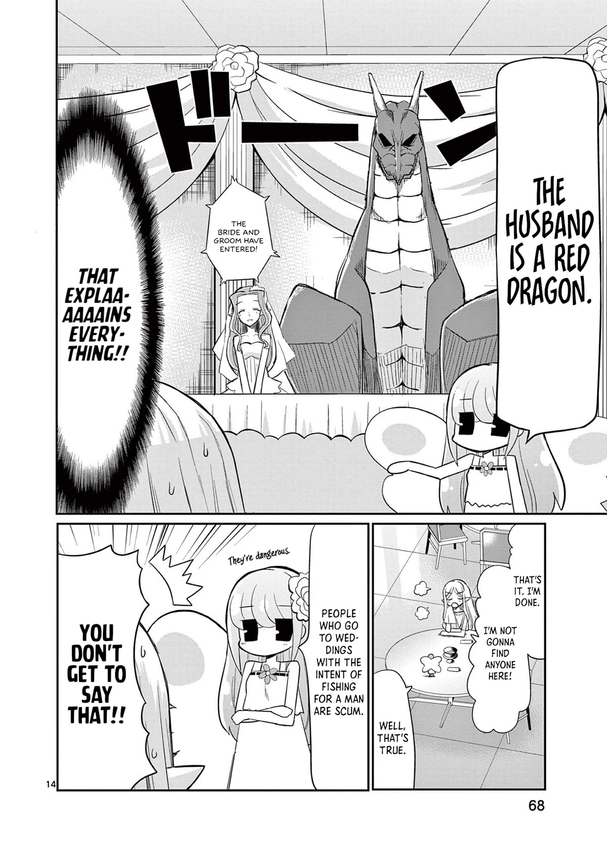ELKON! ~The Lonely Elf's Marriage Hunting Diary~ Chapter 3 page 14 - Chapter 3: Let's Meet at the Wedding.