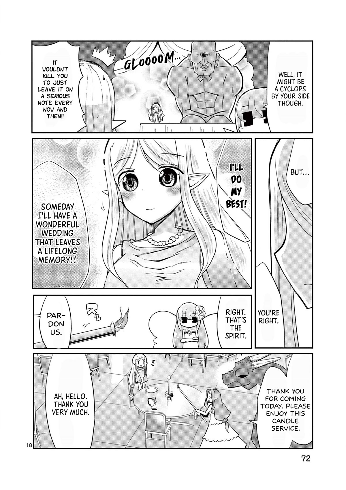 ELKON! ~The Lonely Elf's Marriage Hunting Diary~ Chapter 3 page 18 - Chapter 3: Let's Meet at the Wedding.