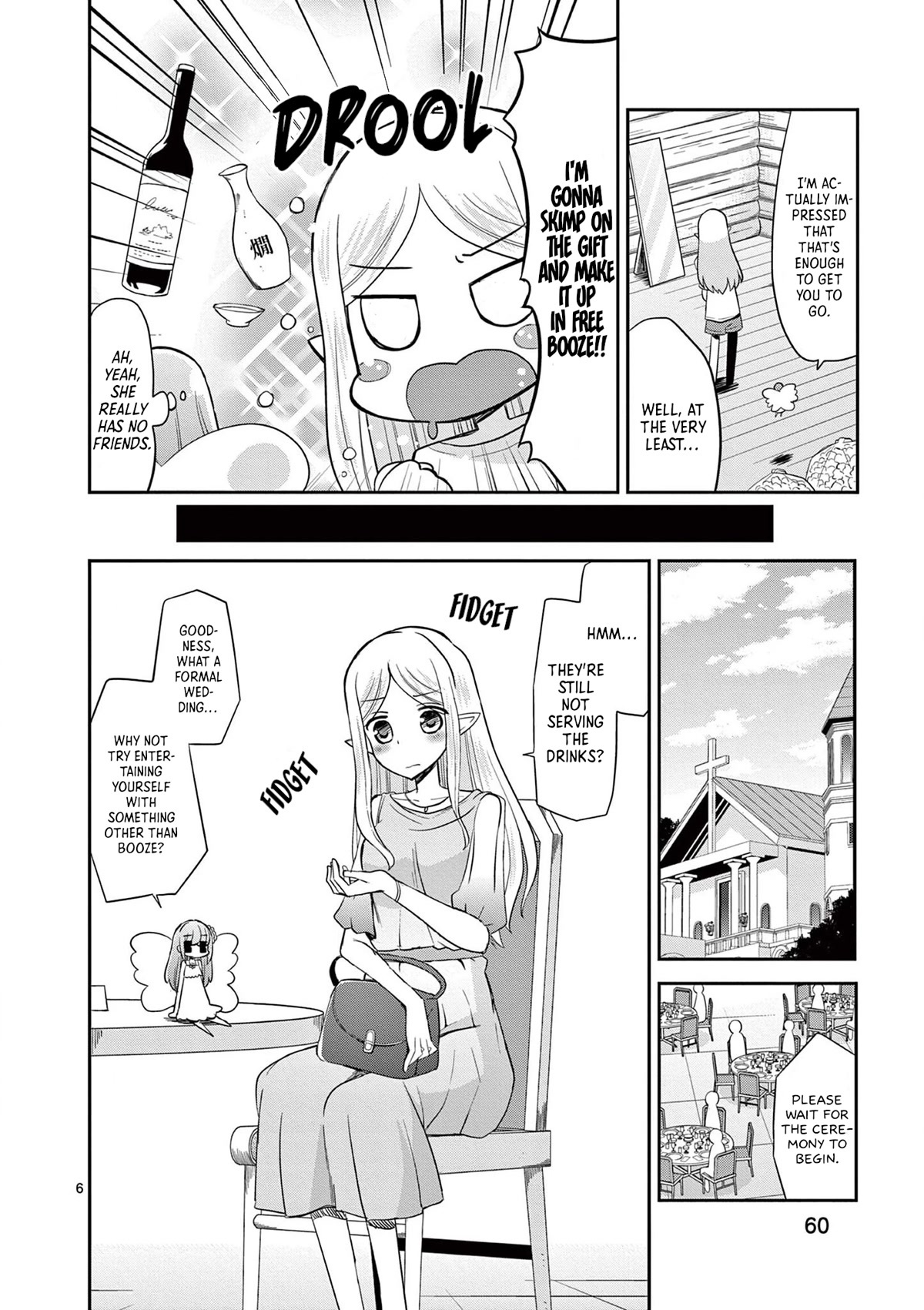 ELKON! ~The Lonely Elf's Marriage Hunting Diary~ Chapter 3 page 6 - Chapter 3: Let's Meet at the Wedding.