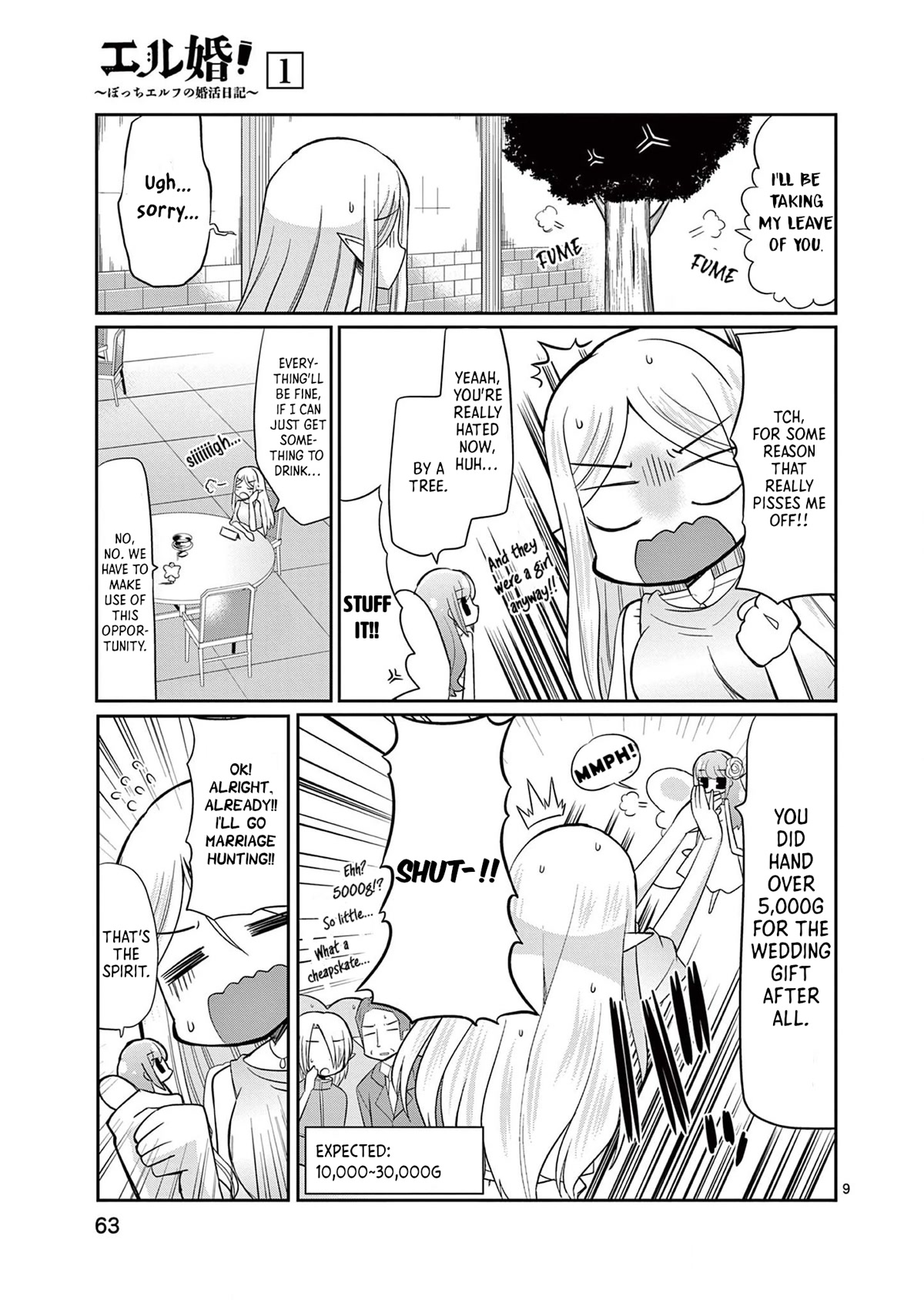 ELKON! ~The Lonely Elf's Marriage Hunting Diary~ Chapter 3 page 9 - Chapter 3: Let's Meet at the Wedding.