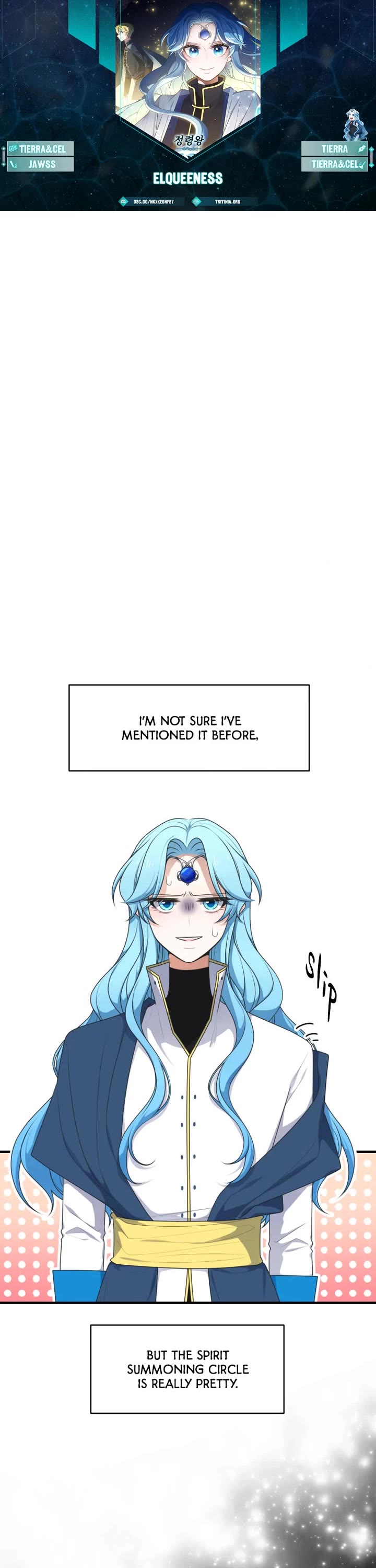 Elqueeness Chapter 301 page 1 - Chapter 301: Season 7 Opening