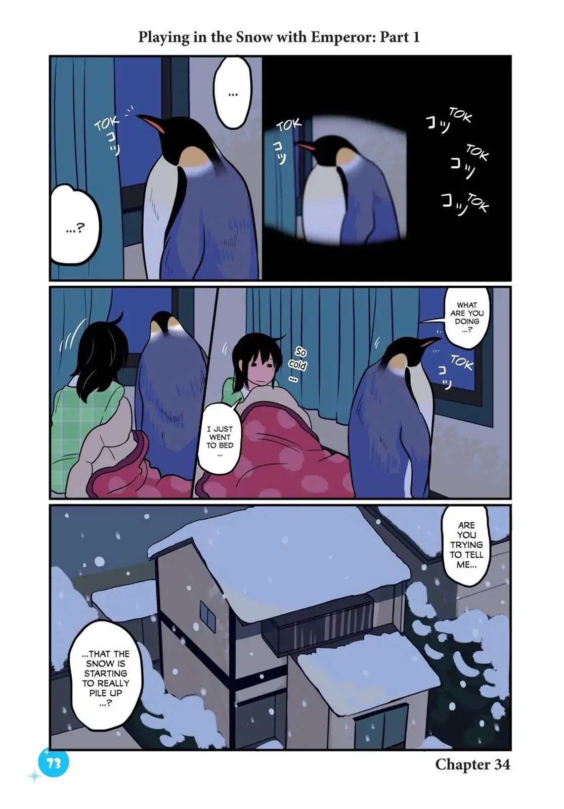 Emperor and I Chapter 34 page 1 - Chapter 34: Playing in the Snow with Emperor (Part 1)