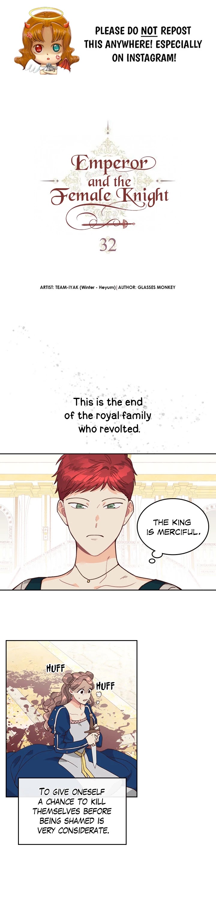 Emperor And The Female Knight Chapter 32 page 1 - Chapter 32