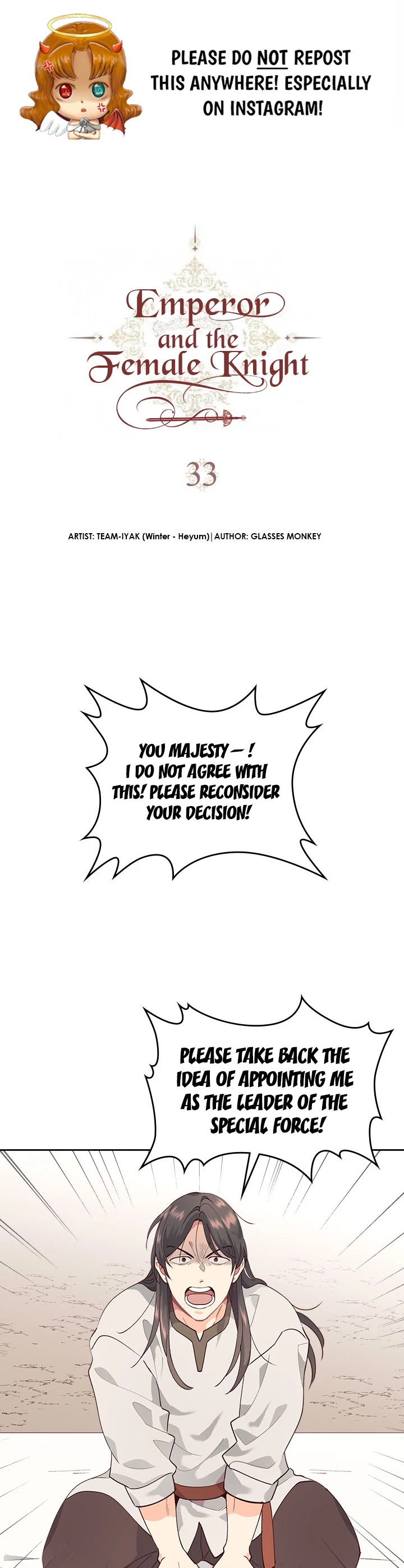 Emperor And The Female Knight Chapter 33 page 1 - Chapter 33