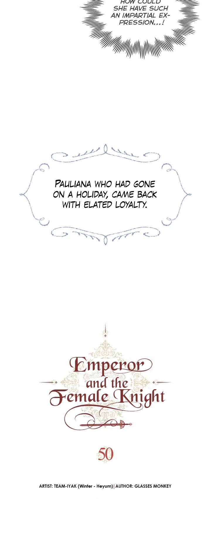 Emperor And The Female Knight Chapter 50 page 8 - Chapter 50