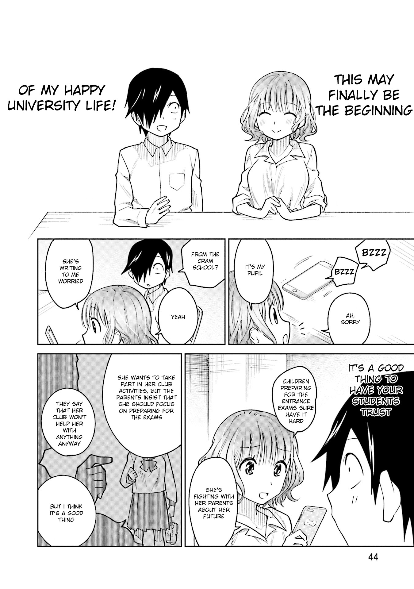 Enami-kun wa Ikiru no ga tsurai Chapter 10 page 14 - Chapter 10: Enami-kun Wants to be Taught