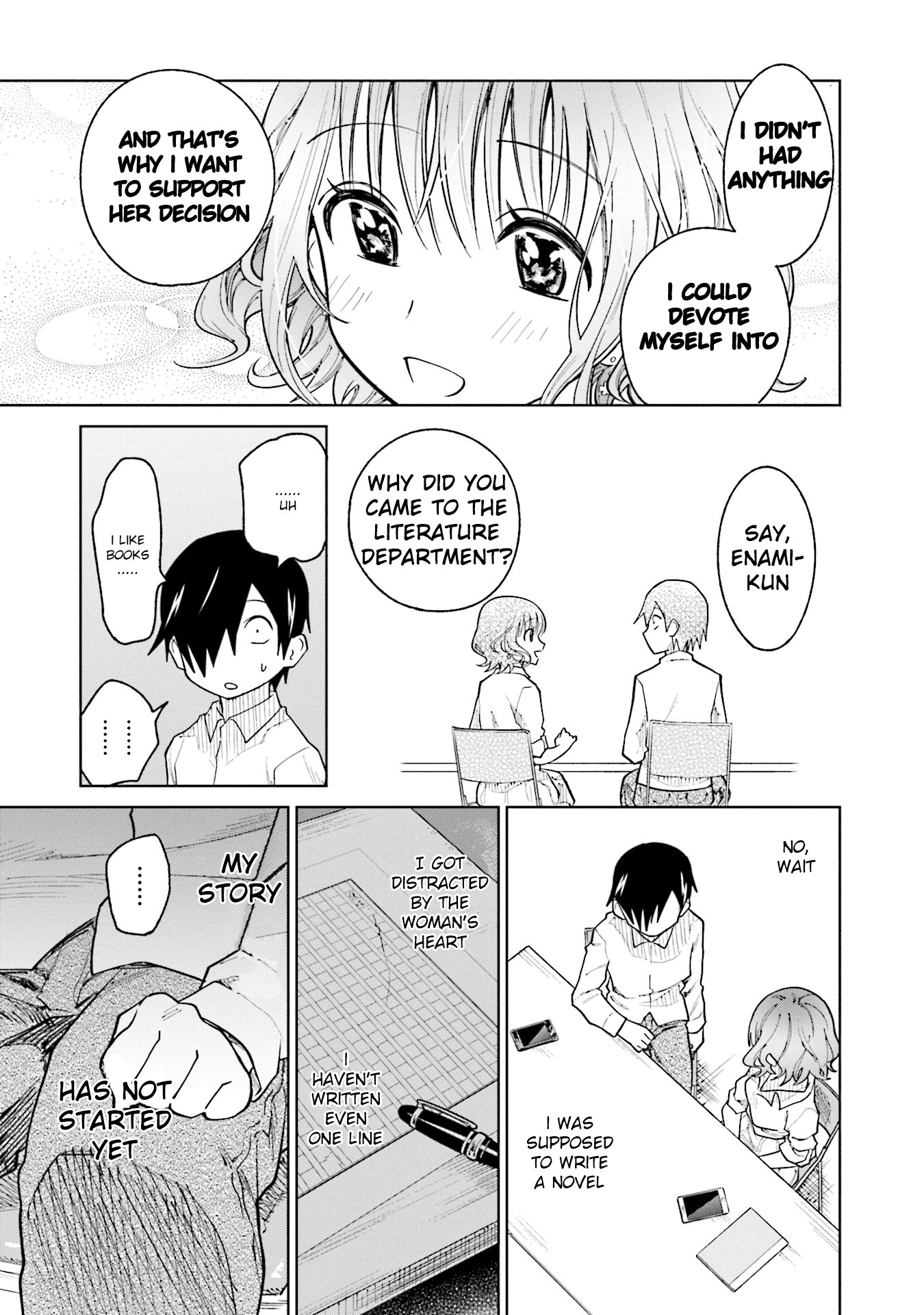 Enami-kun wa Ikiru no ga tsurai Chapter 10 page 15 - Chapter 10: Enami-kun Wants to be Taught