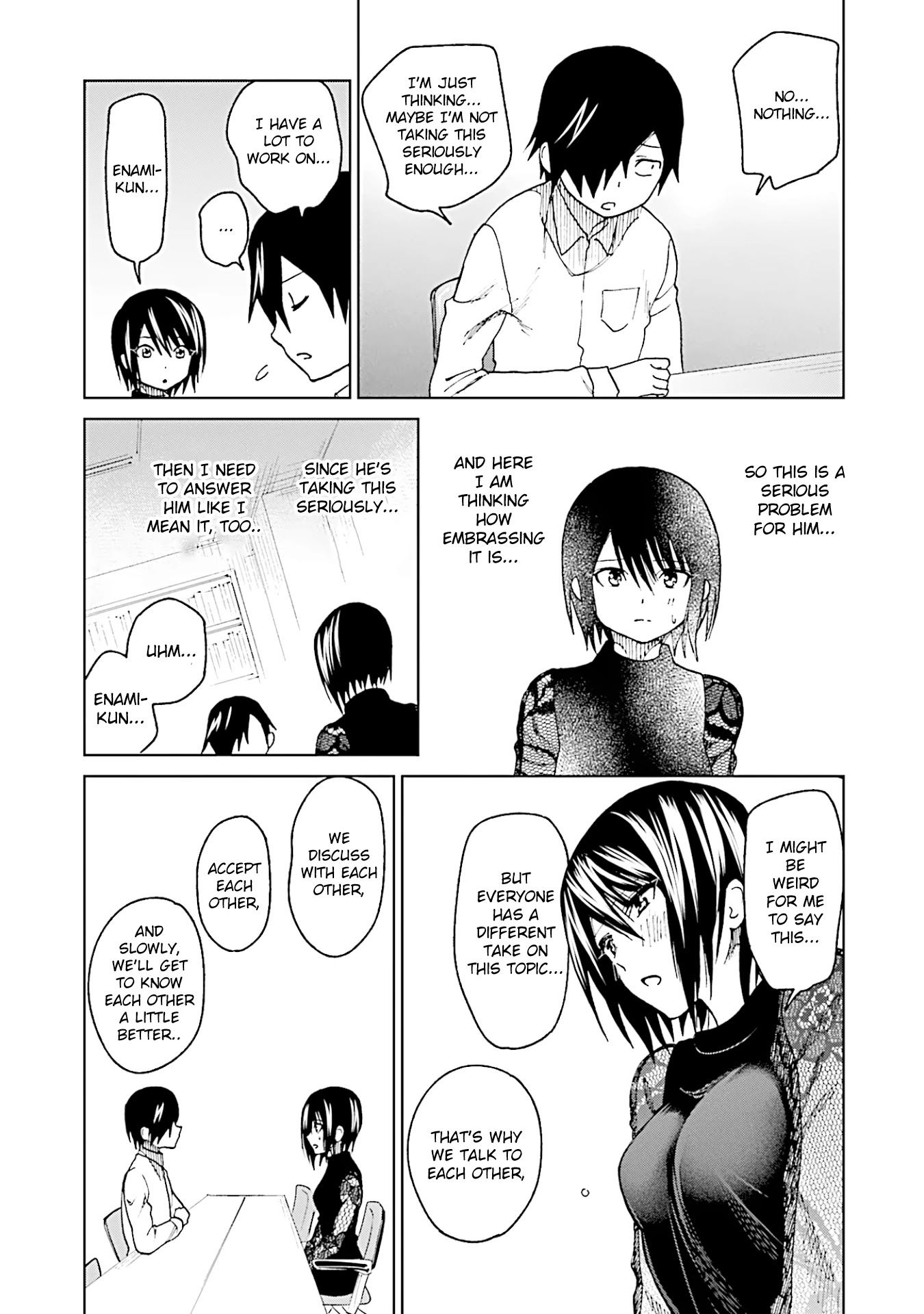 Enami-kun wa Ikiru no ga tsurai Chapter 12 page 20 - Chapter 12: Enami-kun Doesn't Know Anything