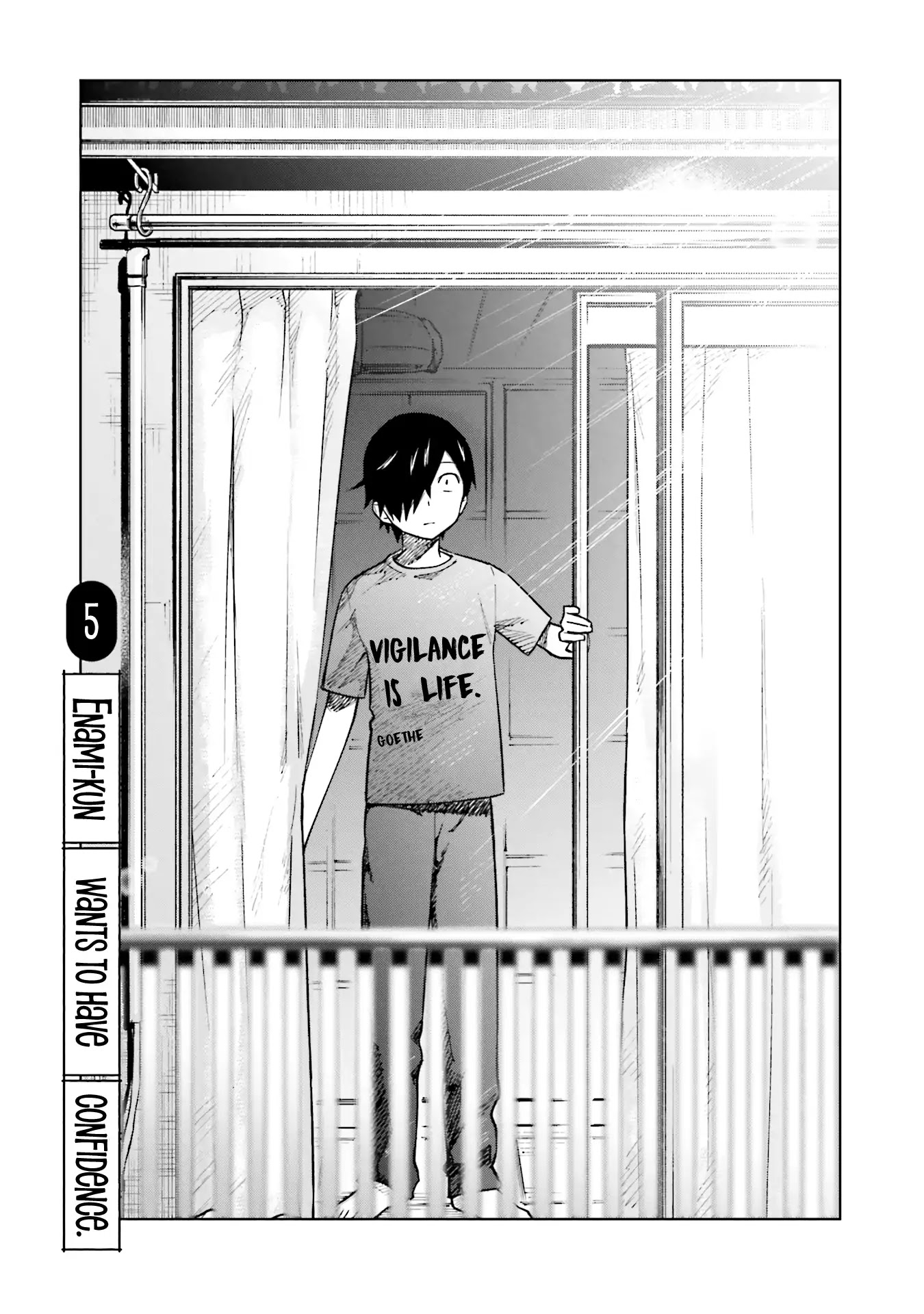 Enami-kun wa Ikiru no ga tsurai Chapter 5 page 1 - Chapter 5: Enami-kun Wants to Have Confidence