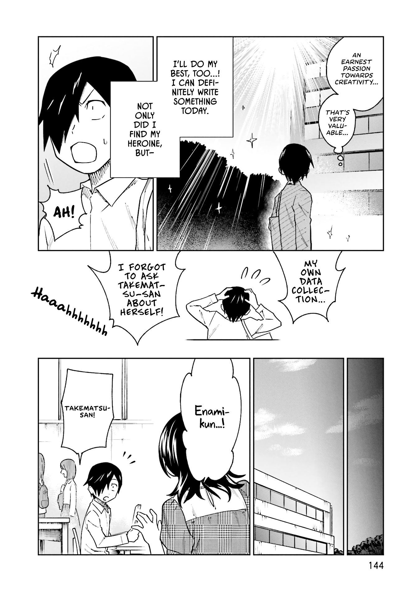 Enami-kun wa Ikiru no ga tsurai Chapter 6 page 14 - Chapter 6: Enami-kun Can't Keep Up