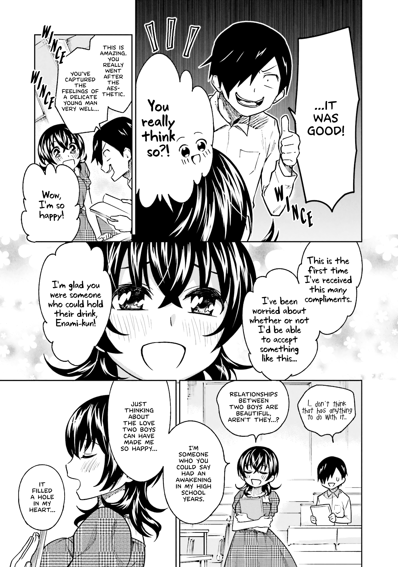 Enami-kun wa Ikiru no ga tsurai Chapter 6 page 18 - Chapter 6: Enami-kun Can't Keep Up