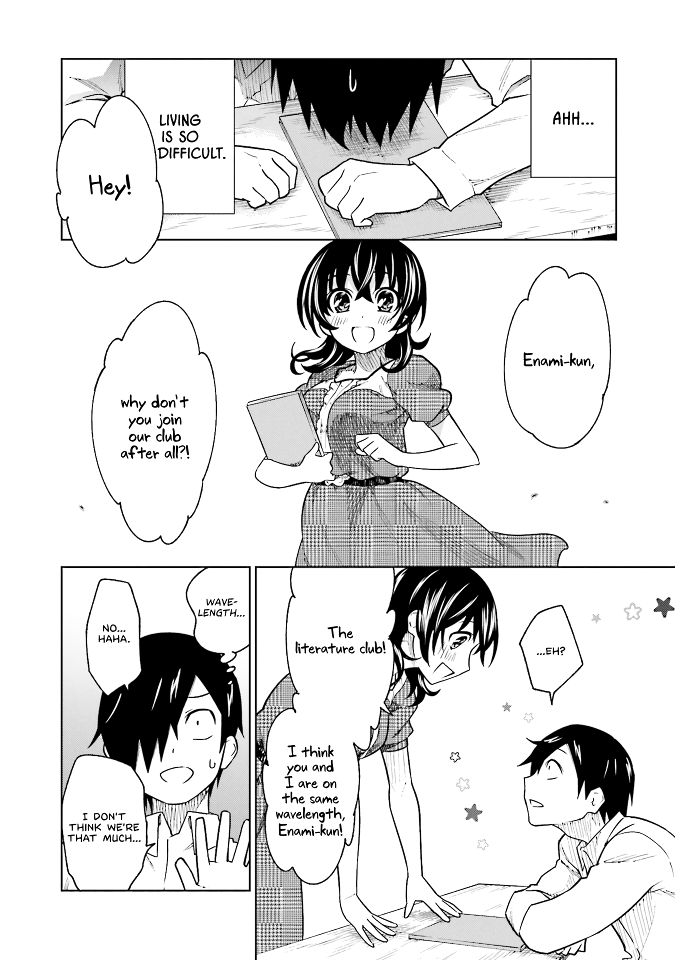 Enami-kun wa Ikiru no ga tsurai Chapter 6 page 21 - Chapter 6: Enami-kun Can't Keep Up