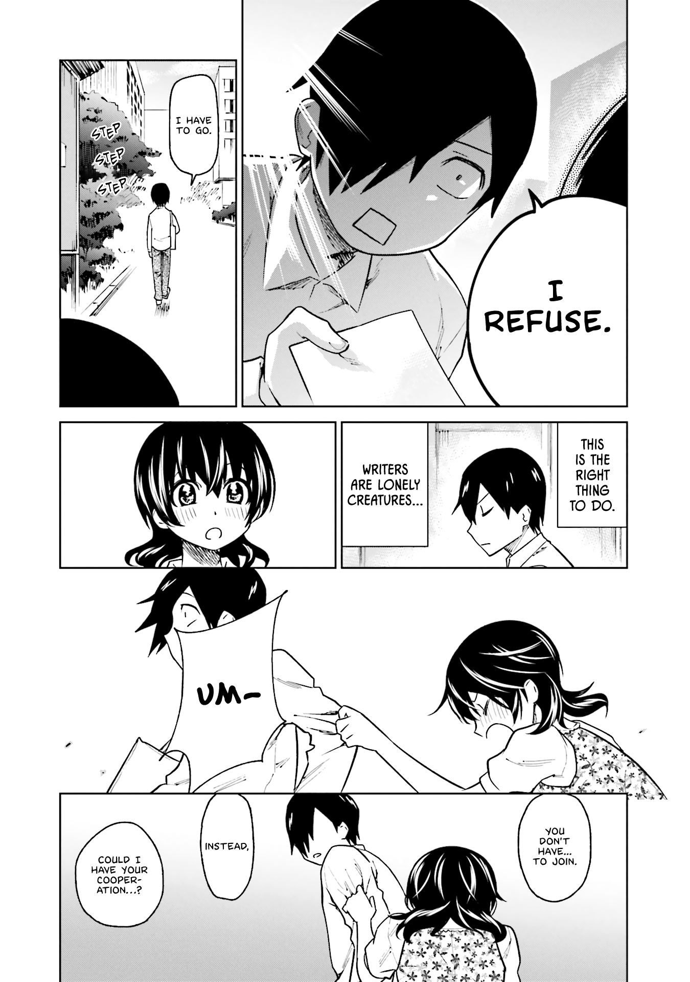 Enami-kun wa Ikiru no ga tsurai Chapter 6 page 5 - Chapter 6: Enami-kun Can't Keep Up