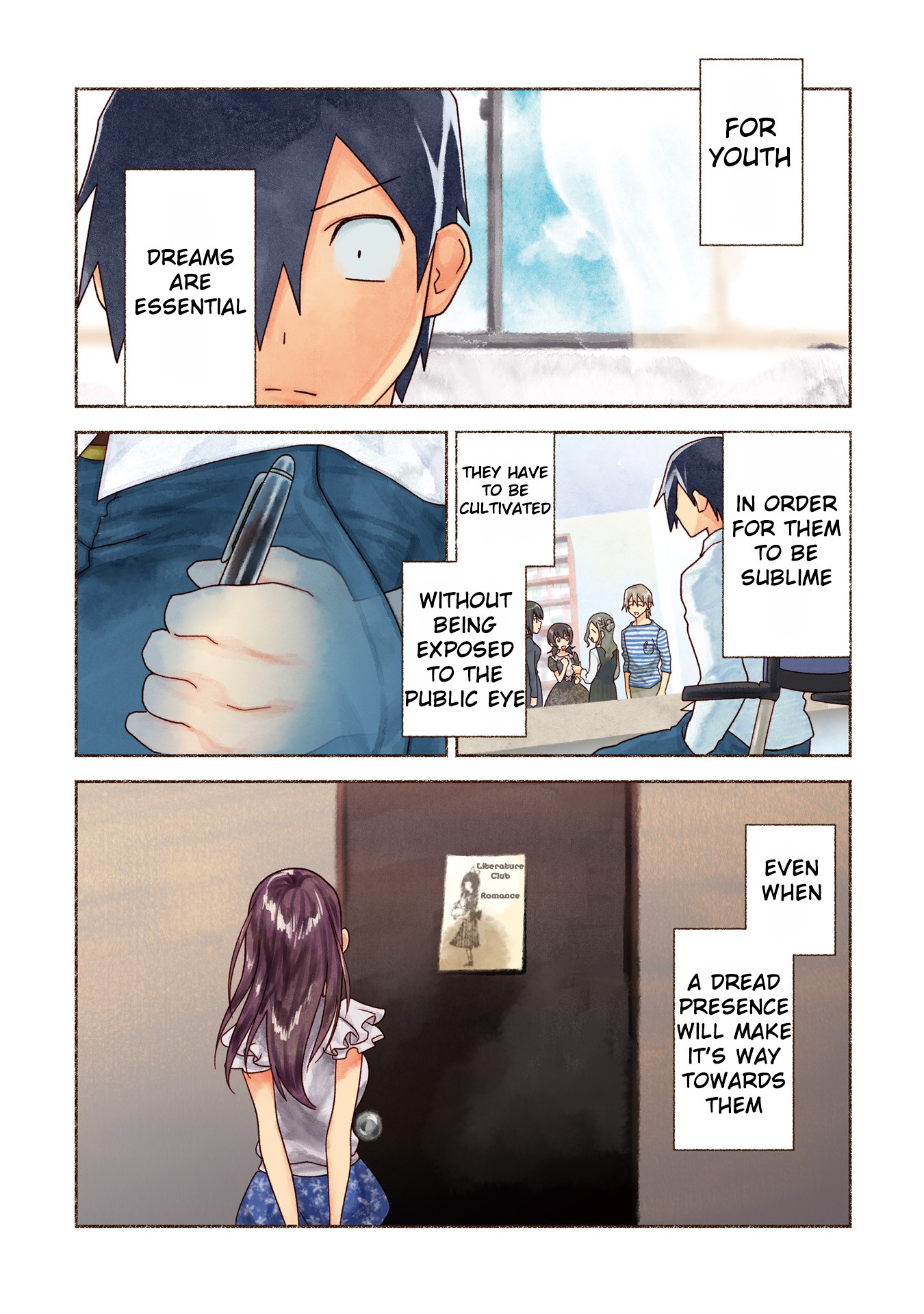 Enami-kun wa Ikiru no ga tsurai Chapter 8 page 1 - Chapter 8: Enami-kun Doesn't Want to be Exposed