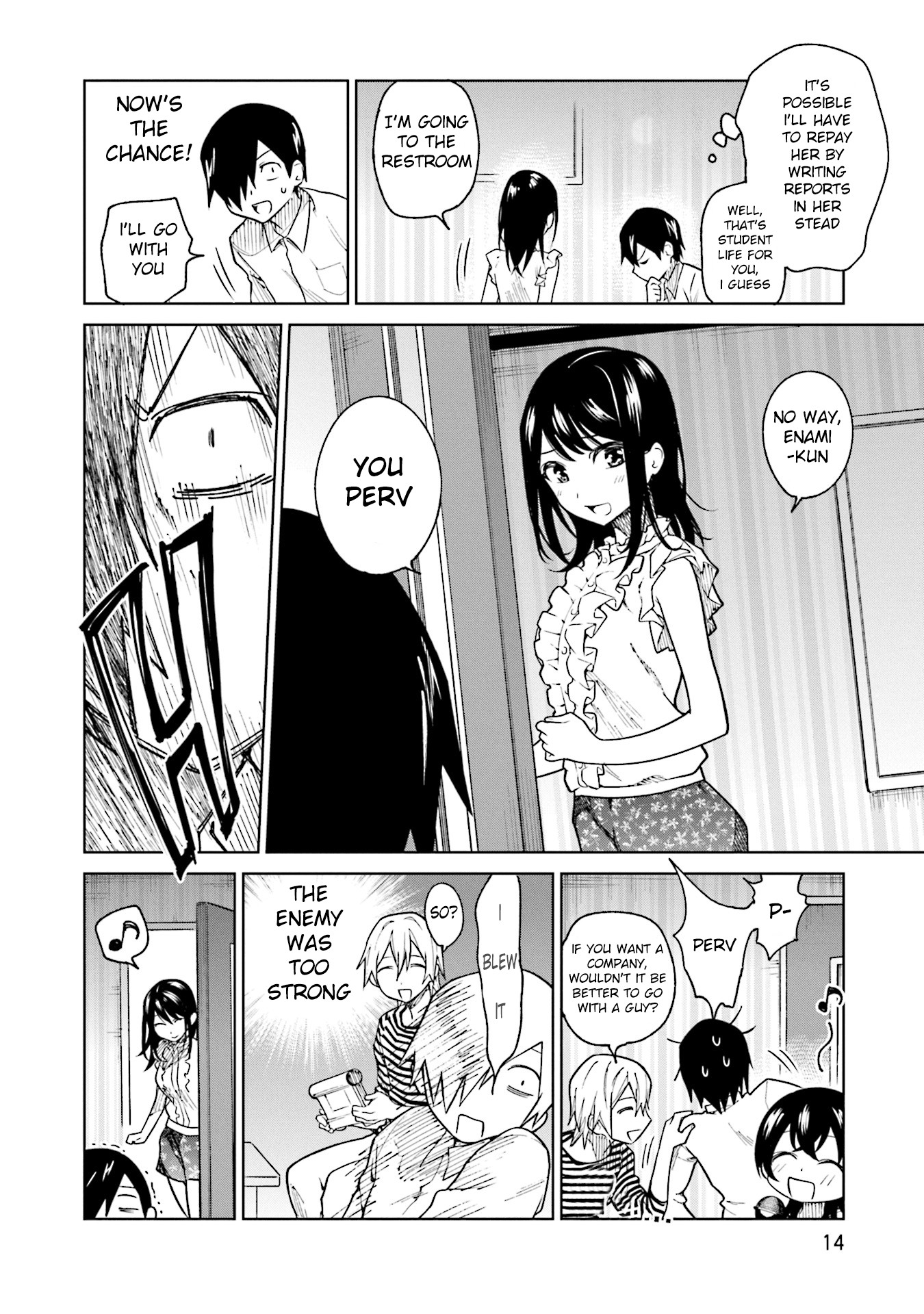 Enami-kun wa Ikiru no ga tsurai Chapter 8 page 15 - Chapter 8: Enami-kun Doesn't Want to be Exposed