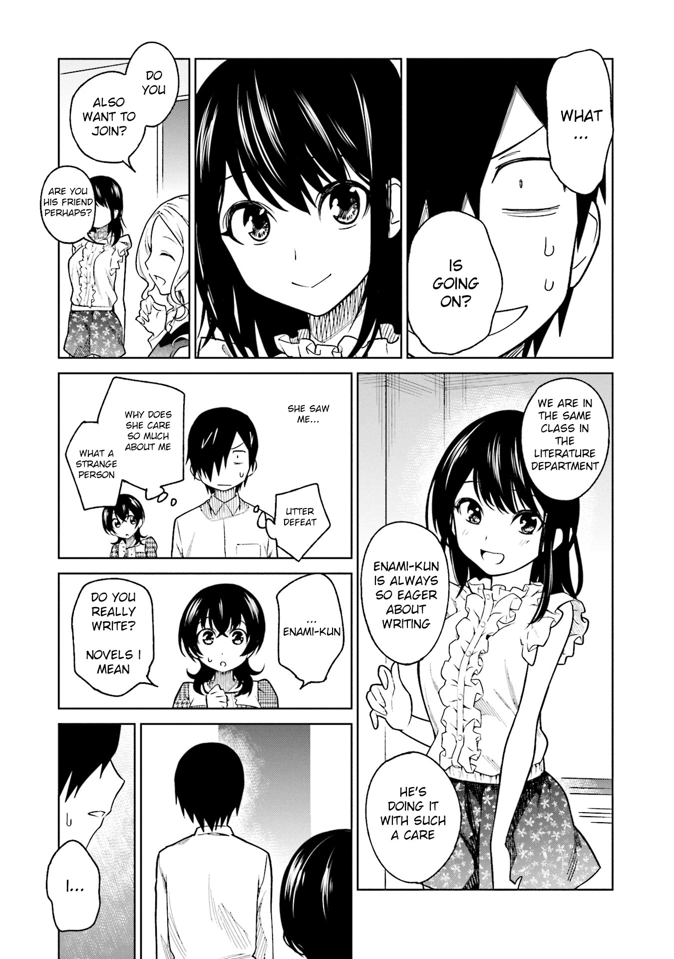Enami-kun wa Ikiru no ga tsurai Chapter 8 page 8 - Chapter 8: Enami-kun Doesn't Want to be Exposed
