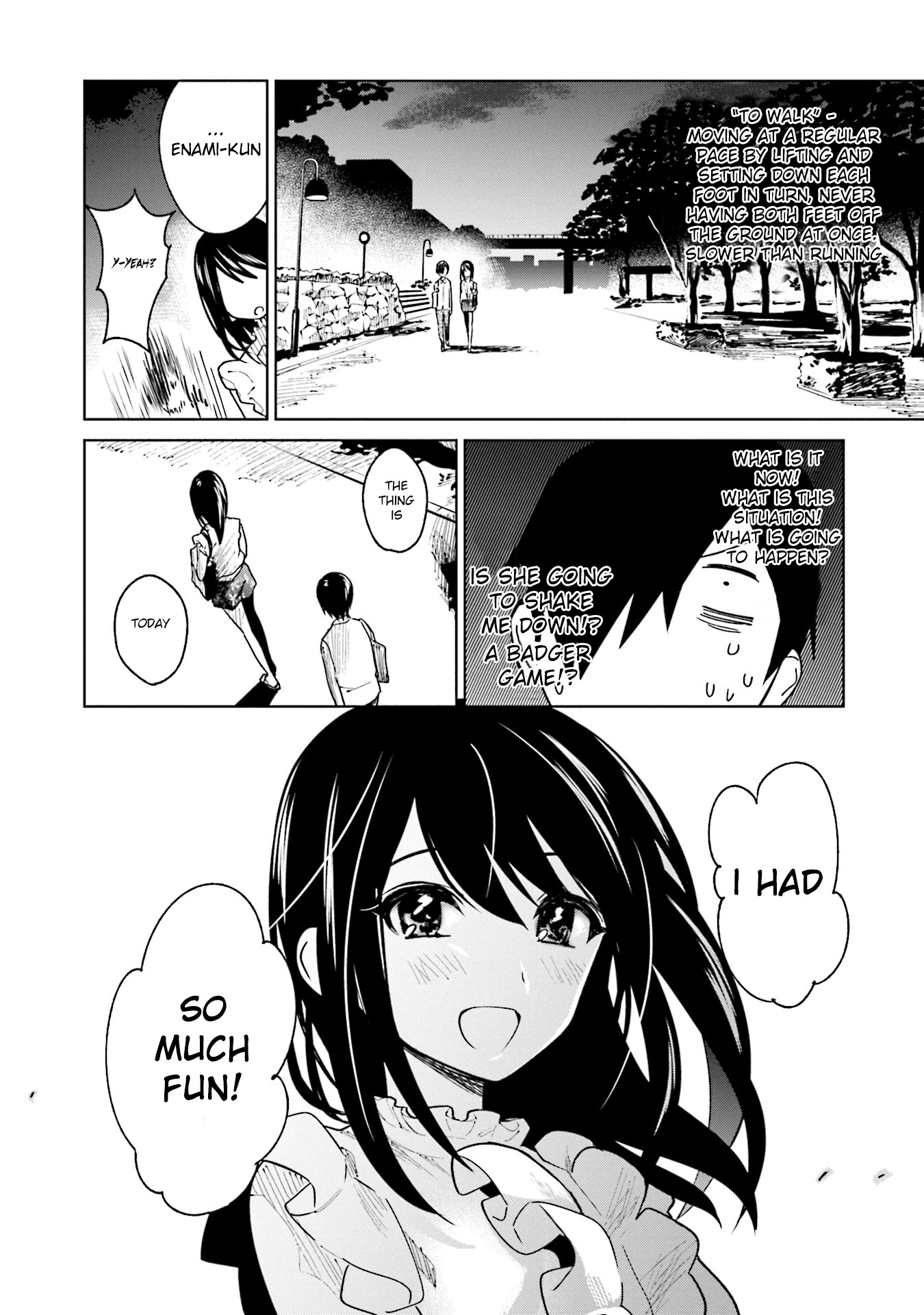 Enami-kun wa Ikiru no ga tsurai Chapter 9 page 8 - Chapter 9: Enami-kun Doesn't Want to Run Away