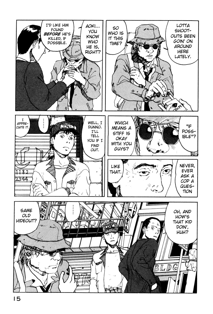 Endo Hiroki Tanpenshuu Chapter 1.1-2 page 14 - Vol.1 Chapter 1 v2 : The Crows, the Girl, and the Yakuza