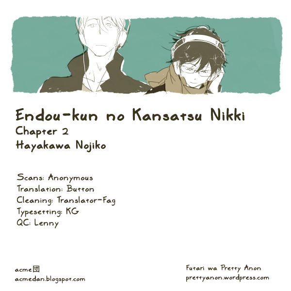 Endou-kun no Kansatsu Nikki Chapter 2 page 1 - Chapter 2
