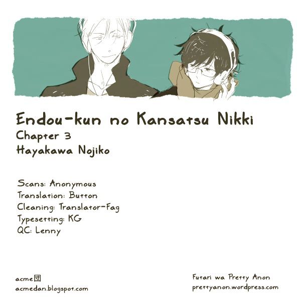 Endou-kun no Kansatsu Nikki Chapter 3 page 1 - Chapter 3