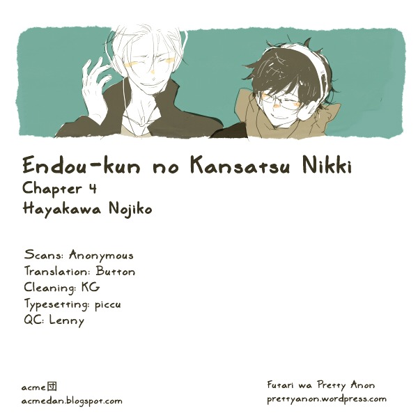 Endou-kun no Kansatsu Nikki Chapter 4 page 1 - Chapter 4