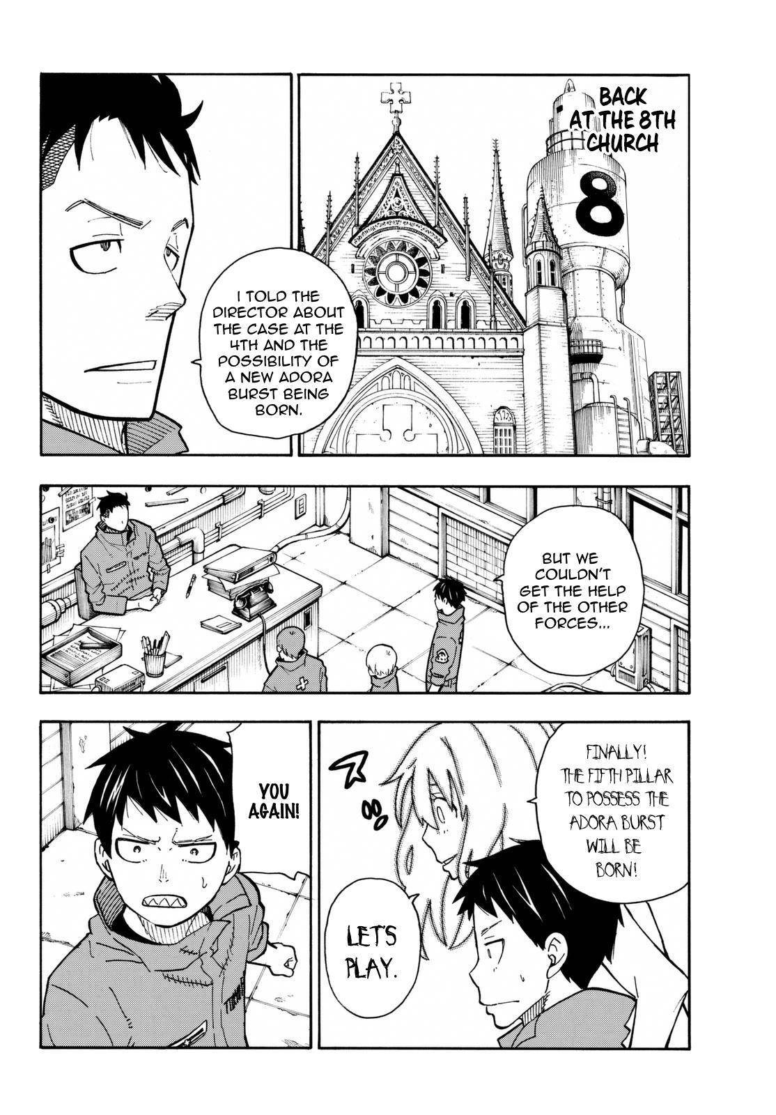 Enen no Shouboutai Chapter 100 page 17 - Chapter 100: The Flame's Aroma