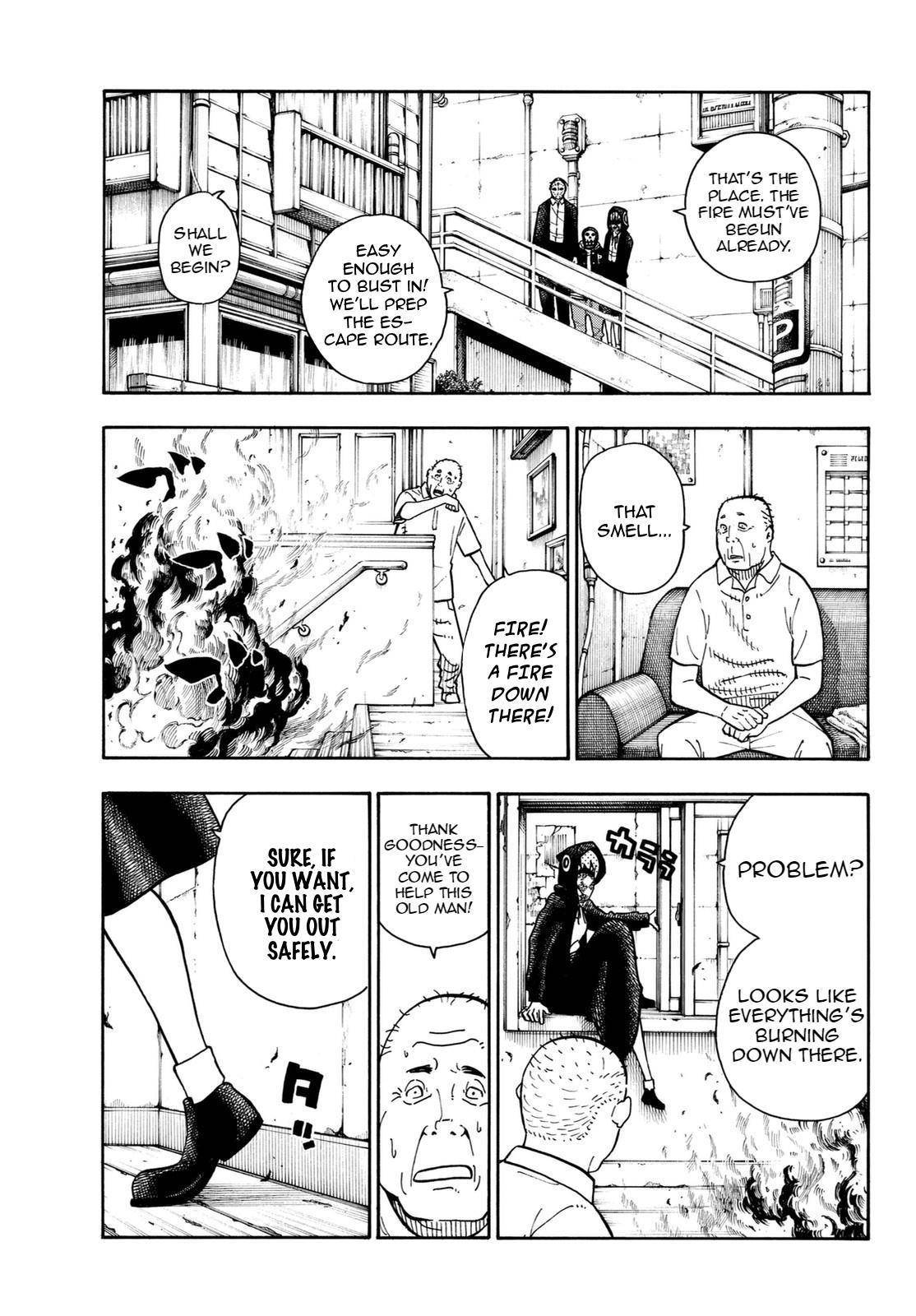 Enen no Shouboutai Chapter 100 page 4 - Chapter 100: The Flame's Aroma