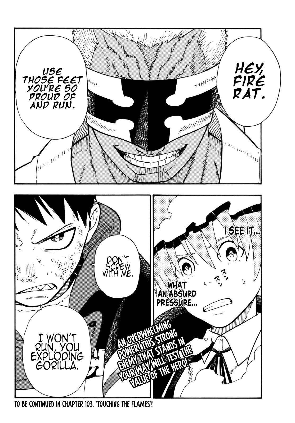 Enen no Shouboutai Chapter 102 page 21 - Chapter 102: The Wild Fist