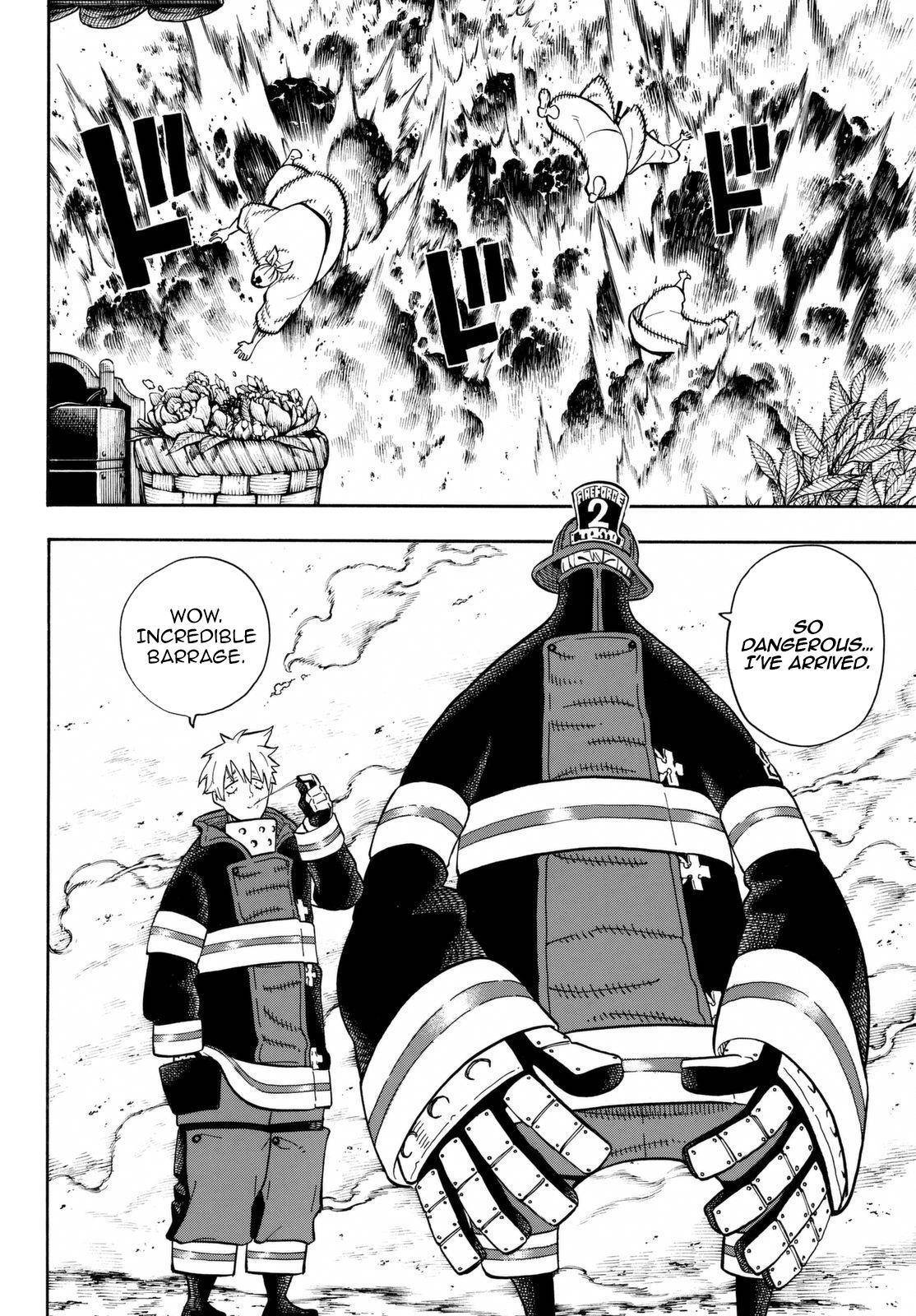 Enen no Shouboutai Chapter 104 page 12 - Chapter 104: Bonds Between the Fire Scenes