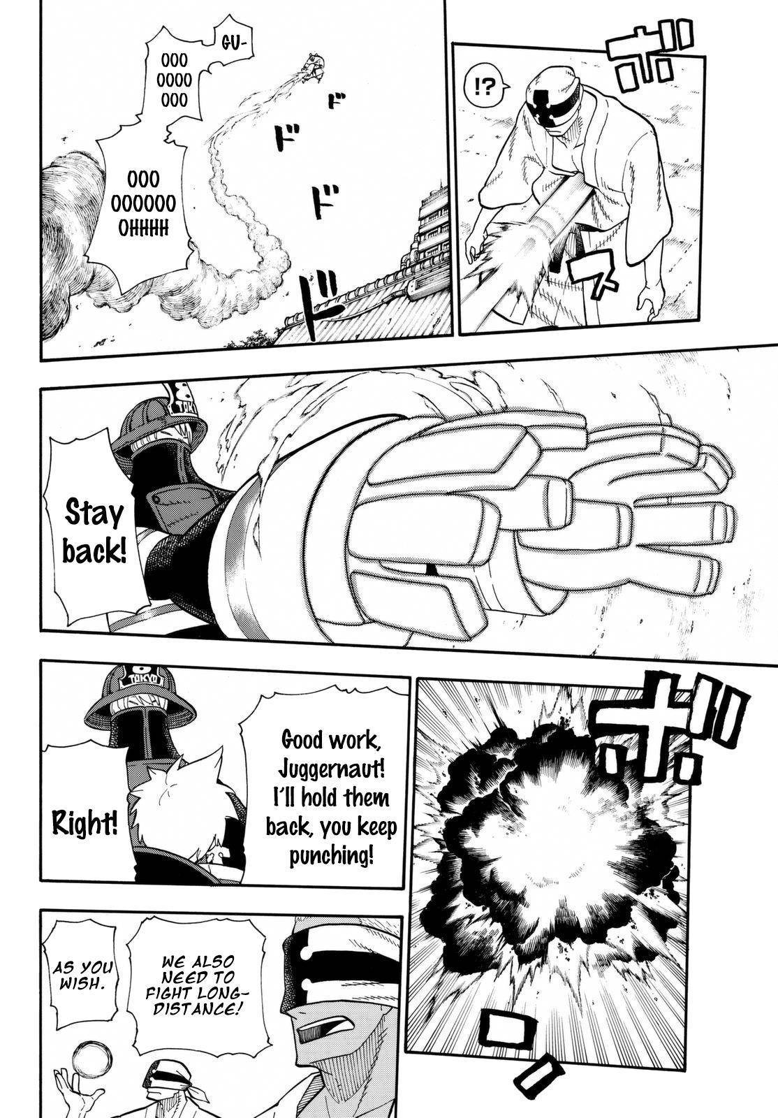 Enen no Shouboutai Chapter 104 page 14 - Chapter 104: Bonds Between the Fire Scenes