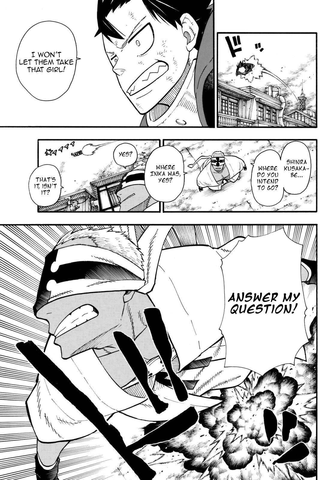 Enen no Shouboutai Chapter 104 page 15 - Chapter 104: Bonds Between the Fire Scenes