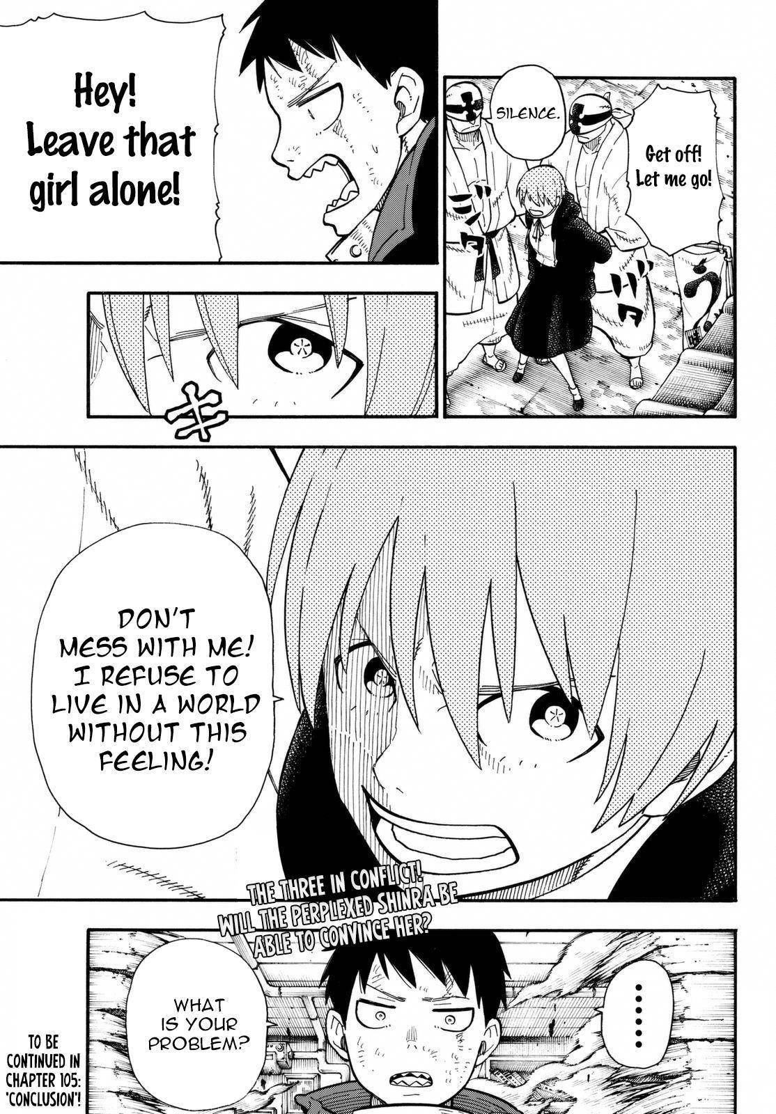 Enen no Shouboutai Chapter 104 page 19 - Chapter 104: Bonds Between the Fire Scenes