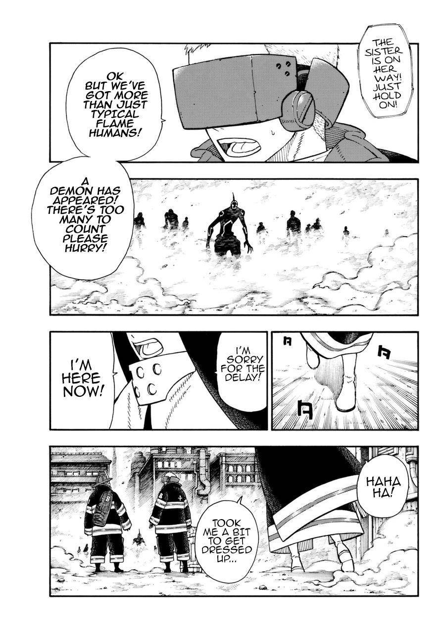 Enen no Shouboutai Chapter 104 page 4 - Chapter 104: Bonds Between the Fire Scenes