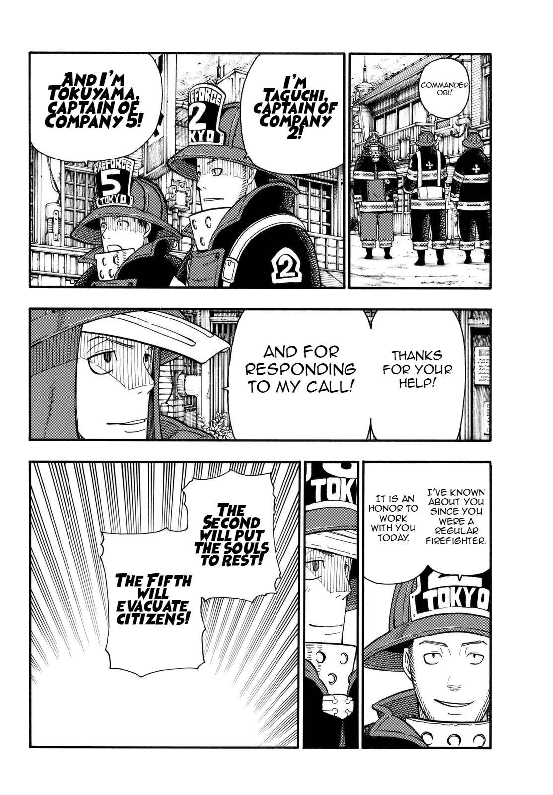 Enen no Shouboutai Chapter 105 page 7 - Chapter 105: Assembly