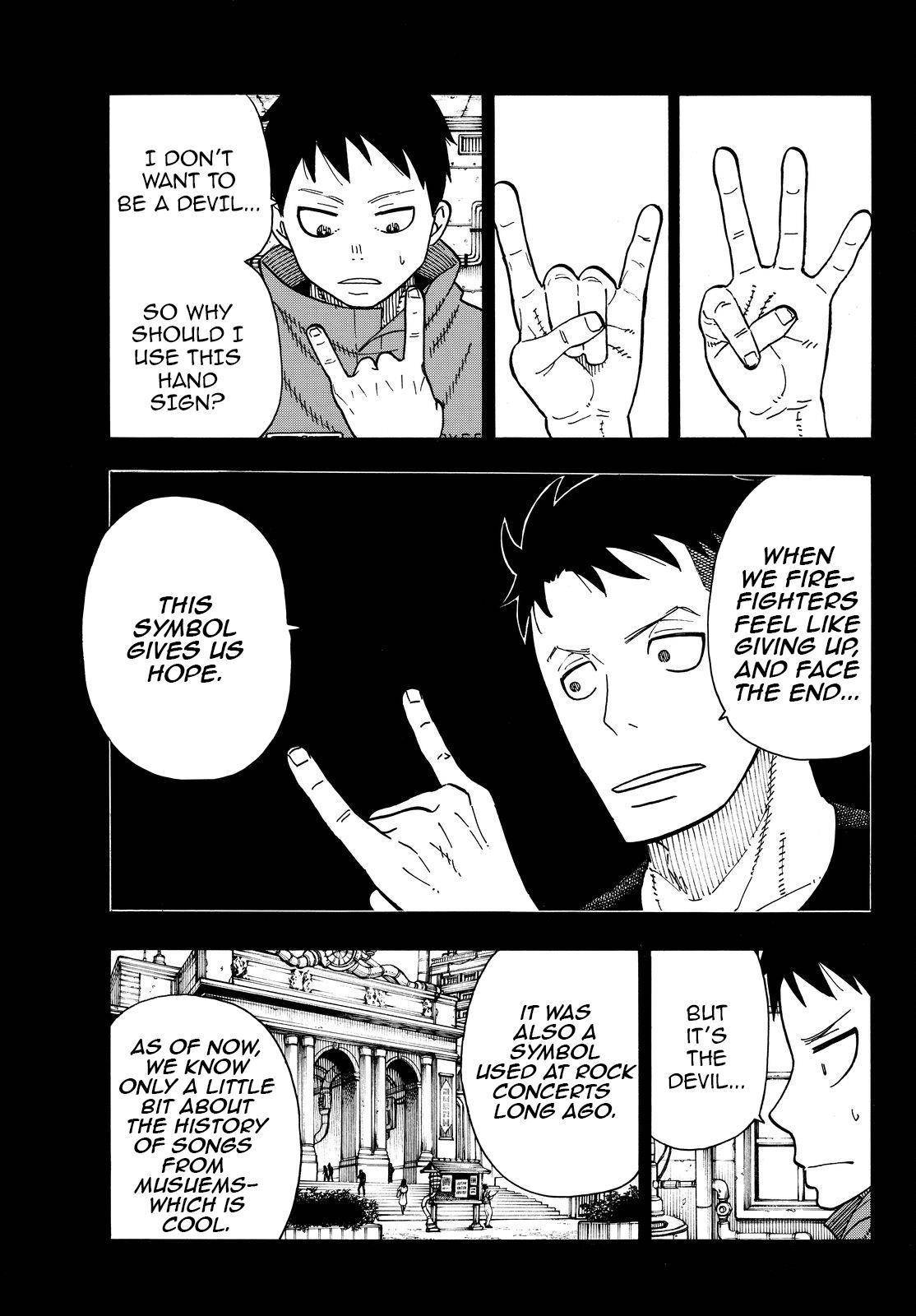 Enen no Shouboutai Chapter 107 page 10 - Chapter 107: Sign of the Horns