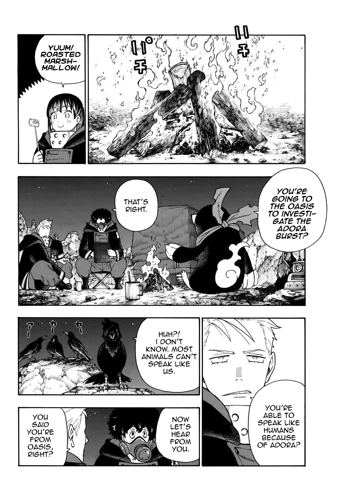 Enen no Shouboutai Chapter 114 page 11 - Chapter 114: The Road to the Oasis