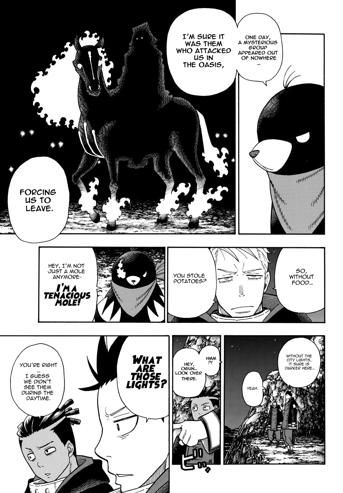 Enen no Shouboutai Chapter 114 page 12 - Chapter 114: The Road to the Oasis