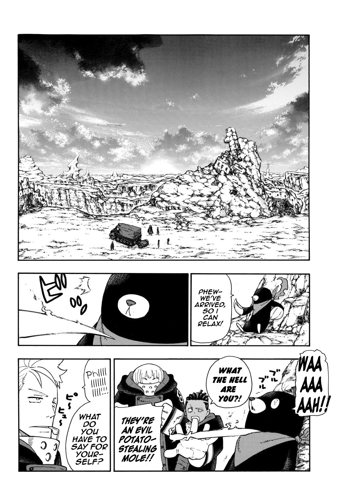 Enen no Shouboutai Chapter 114 page 7 - Chapter 114: The Road to the Oasis