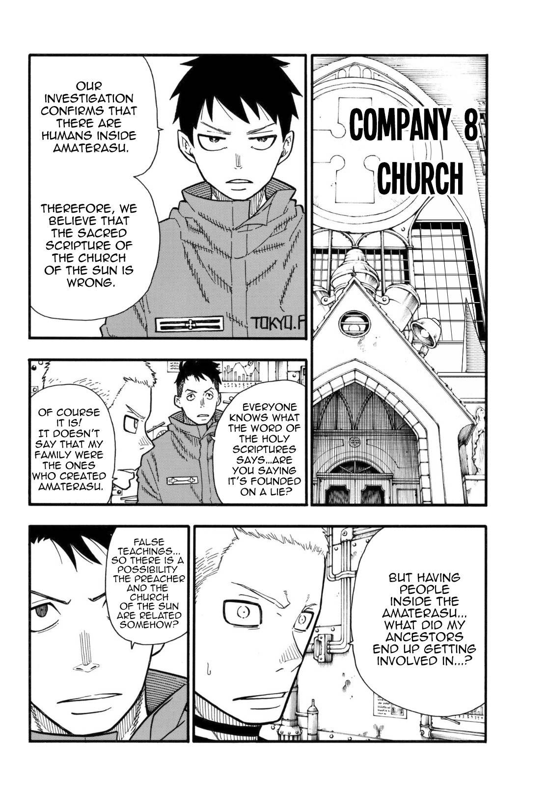 Enen no Shouboutai Chapter 123 page 13 - Chapter 123: A Threatening Shadow