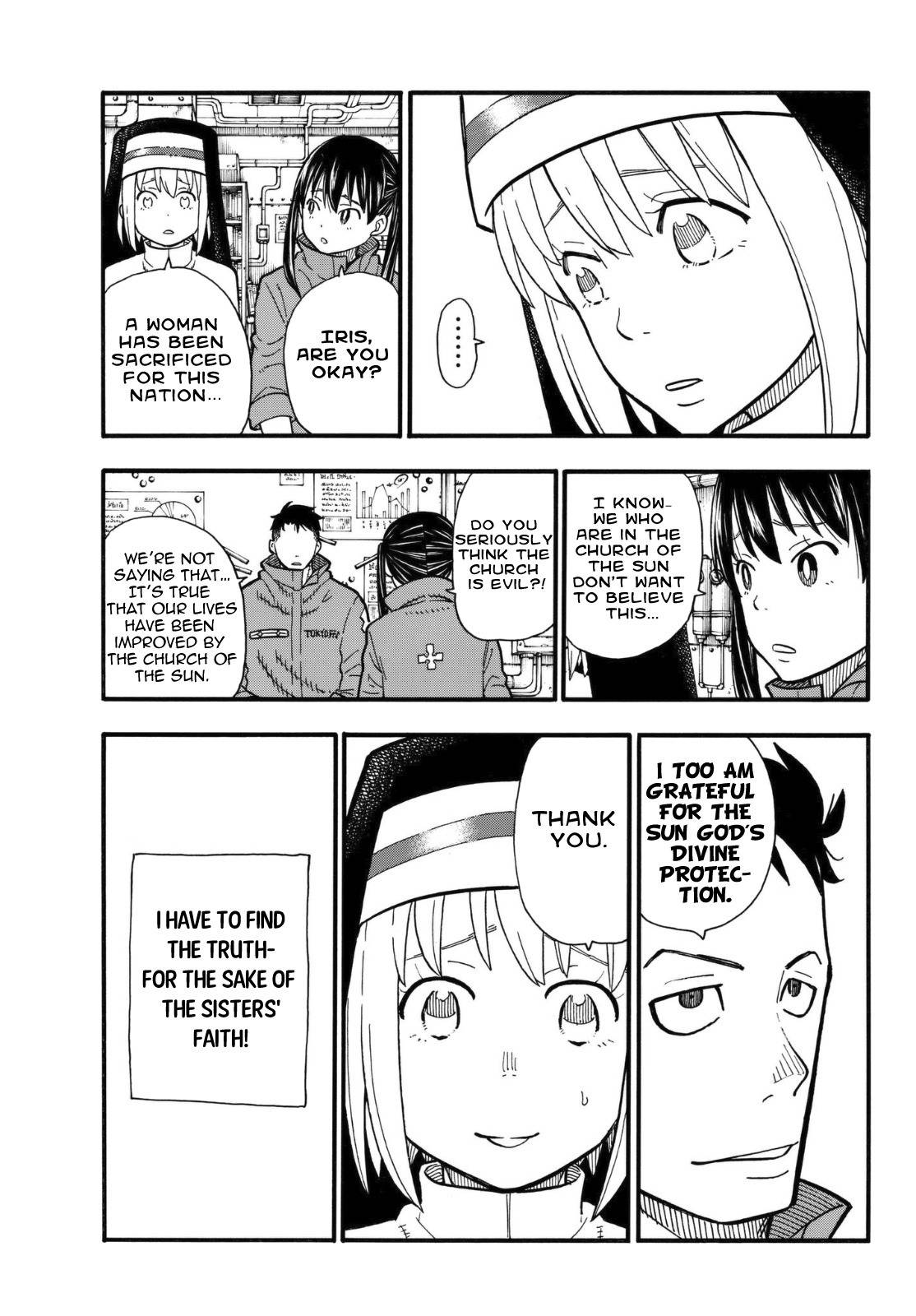Enen no Shouboutai Chapter 123 page 14 - Chapter 123: A Threatening Shadow