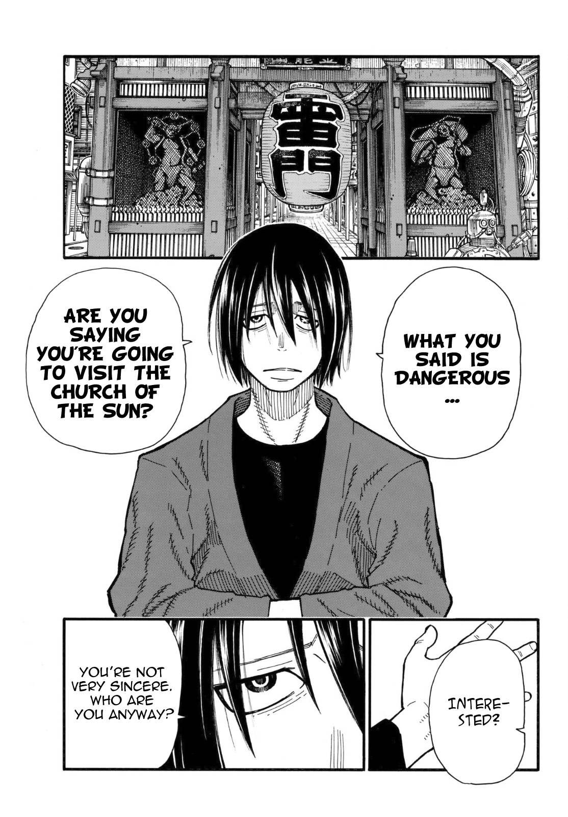 Enen no Shouboutai Chapter 123 page 18 - Chapter 123: A Threatening Shadow