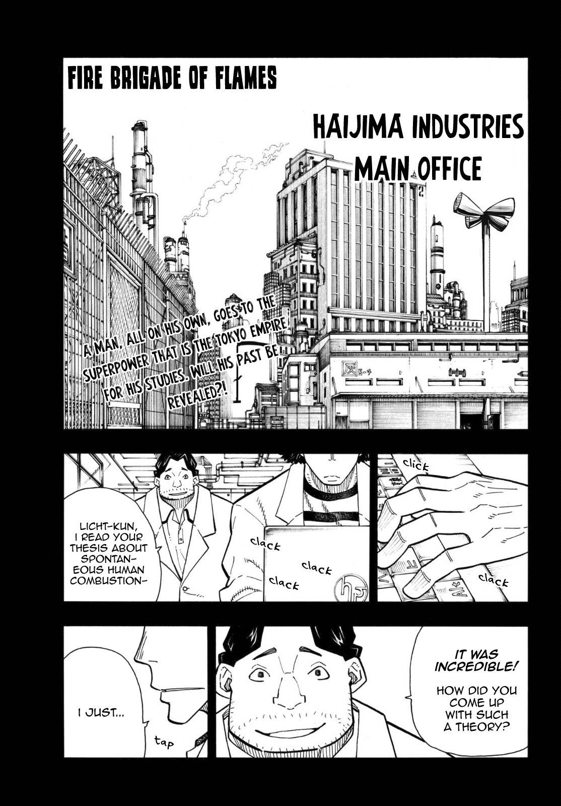 Enen no Shouboutai Chapter 124 page 1 - Chapter 124: The Dark Hero