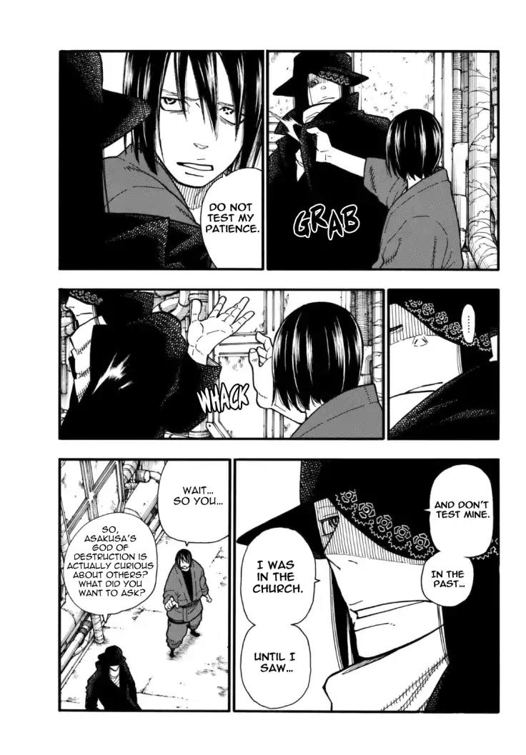 Enen no Shouboutai Chapter 125 page 12 - Chapter 125: The Shadow Born from the Divine Light