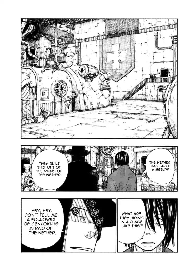 Enen no Shouboutai Chapter 125 page 14 - Chapter 125: The Shadow Born from the Divine Light