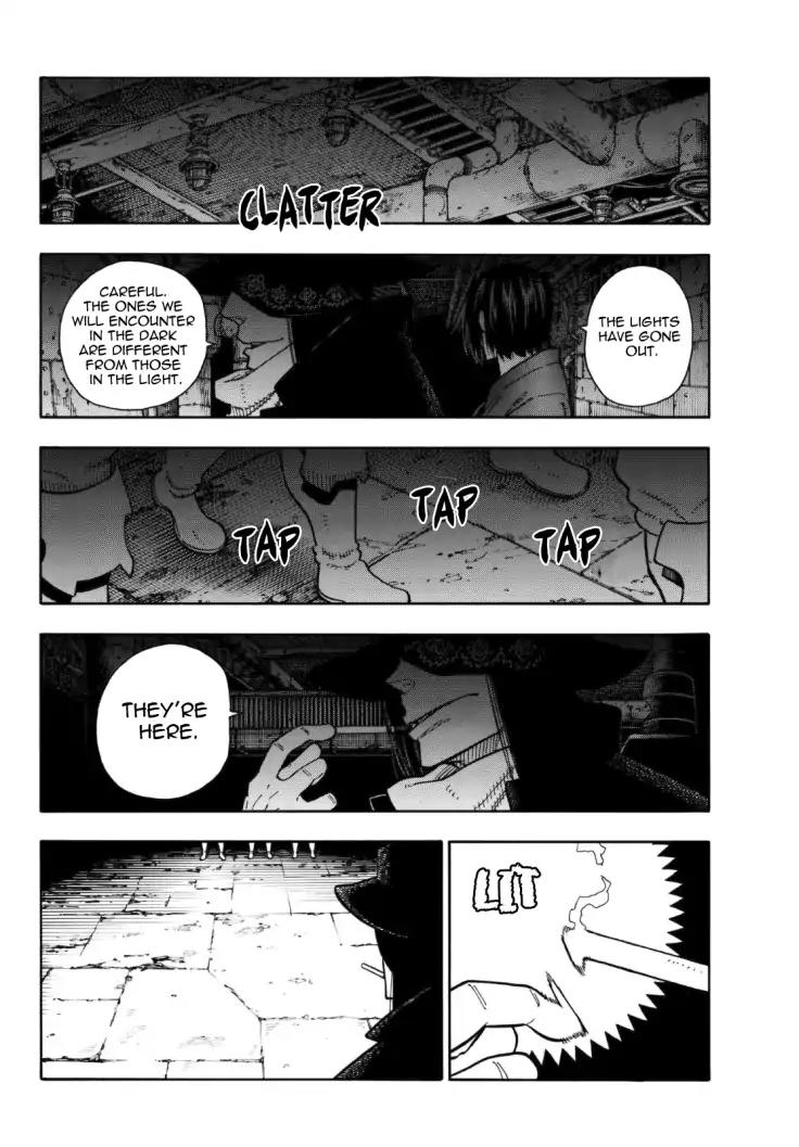 Enen no Shouboutai Chapter 125 page 15 - Chapter 125: The Shadow Born from the Divine Light