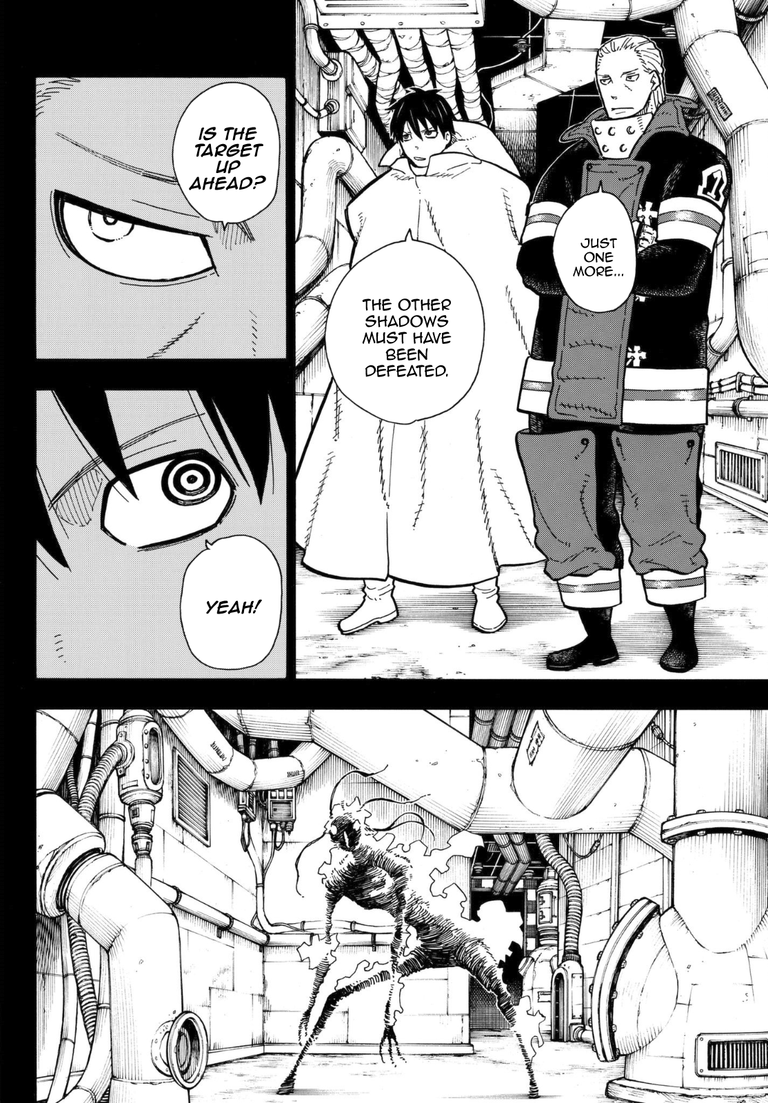 Enen no Shouboutai Chapter 129 page 10 - Chapter 129: Double One-Eyed