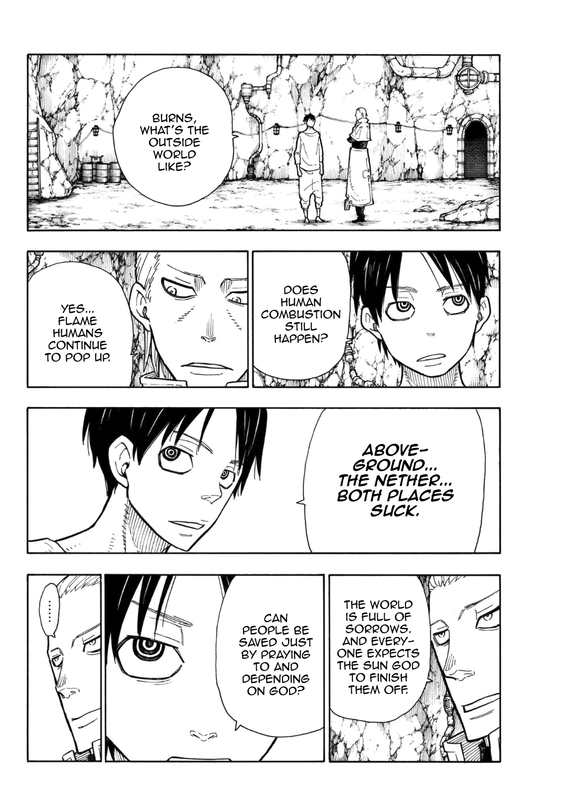 Enen no Shouboutai Chapter 129 page 14 - Chapter 129: Double One-Eyed