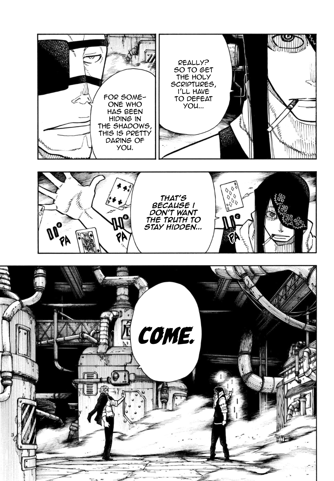 Enen no Shouboutai Chapter 129 page 5 - Chapter 129: Double One-Eyed