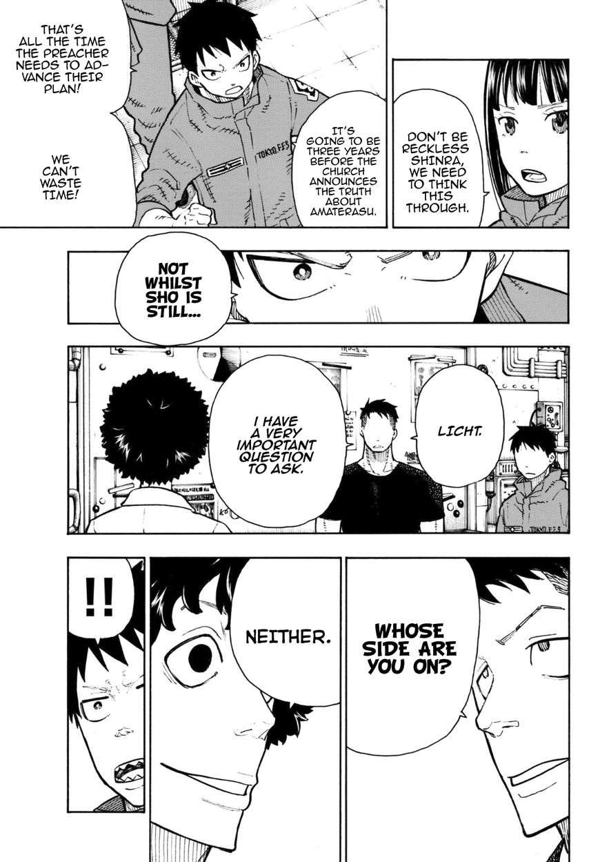Enen no Shouboutai Chapter 132 page 18 - Chapter 132: Trust and Truth