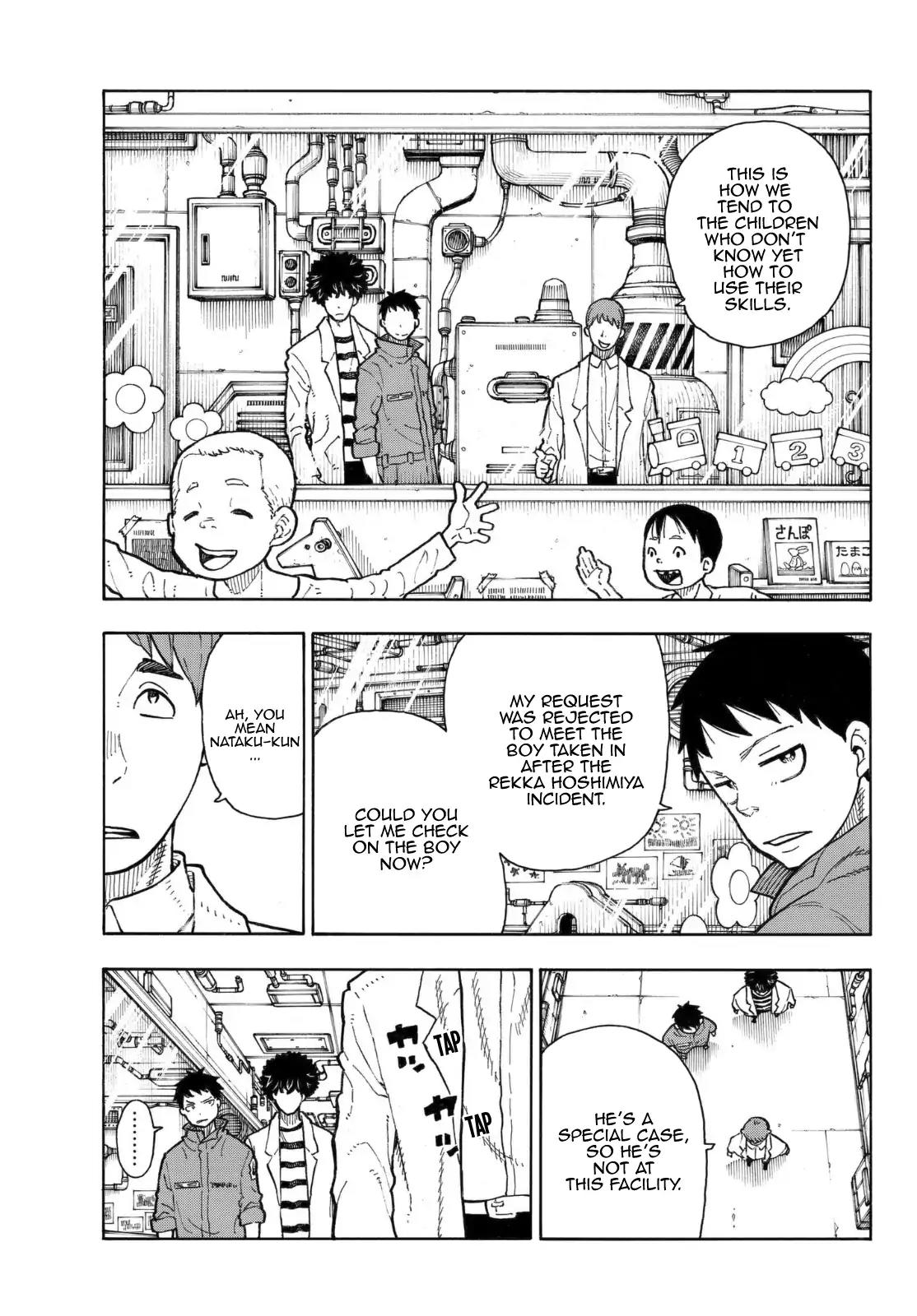 Enen no Shouboutai Chapter 134 page 10 - Chapter 134: The Story Behind the Miniature Garden